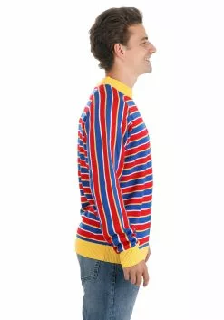 BigWan Apparel Co. Sesame Street Ernie Cosplay Adult Knit Sweater 11 BigWan Apparel Co. Sesame Street Ernie Cosplay Adult Knit Sweater -Scary Costumes store ernie cosplay knit sweater adult alt 5