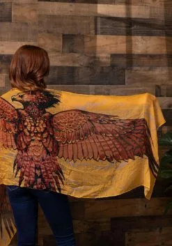 Elope Harry Potter Lightweight Fawkes Wing Scarf -Scary Costumes store fawkes lightweight wing scarf alt 4