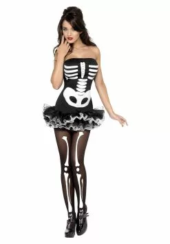 Smiffys Sexy Skeleton Costume For Women -Scary Costumes store fever skeleton costume image4
