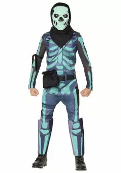 InSpirit Fortnite Kids Green Skull Trooper Costume