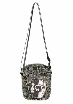 Buckle-Down Friday The 13th Hockey Mask Crossbody Bag -Scary Costumes store friday the 13th crossbody bag alt 6