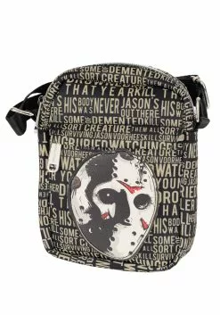 Buckle-Down Friday The 13th Hockey Mask Crossbody Bag -Scary Costumes store friday the 13th crossbody bag alt 7