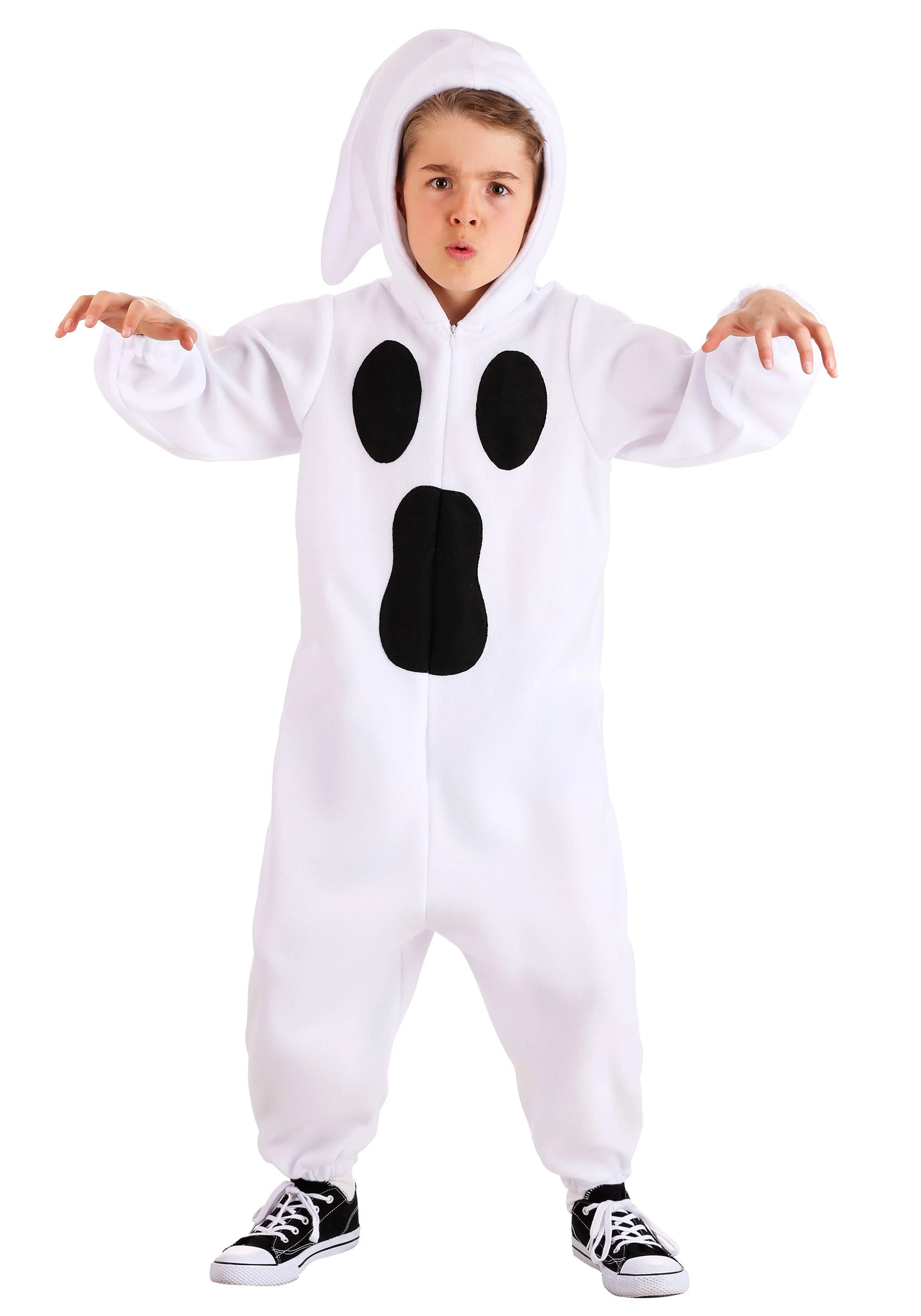Fun Costumes Kid's Ghastly Ghost Costume 4 Fun Costumes Kid's Ghastly Ghost Costume - Image 4