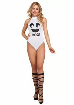 Dreamgirl Ghost Bodysuit Costume For Women