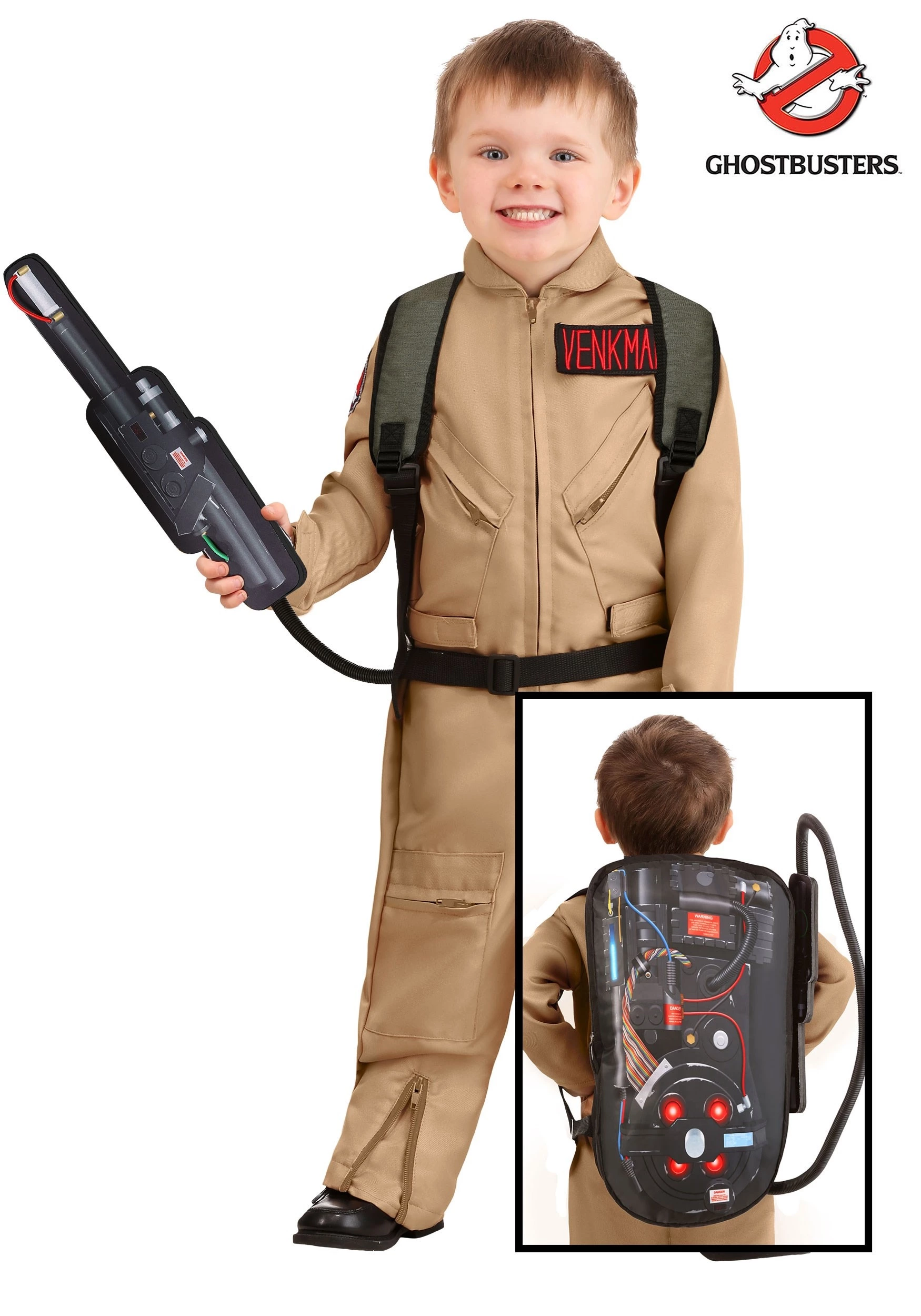 Fun Costumes Ghostbusters Toddler's Deluxe Costume 3 Fun Costumes Ghostbusters Toddler's Deluxe Costume - Image 3
