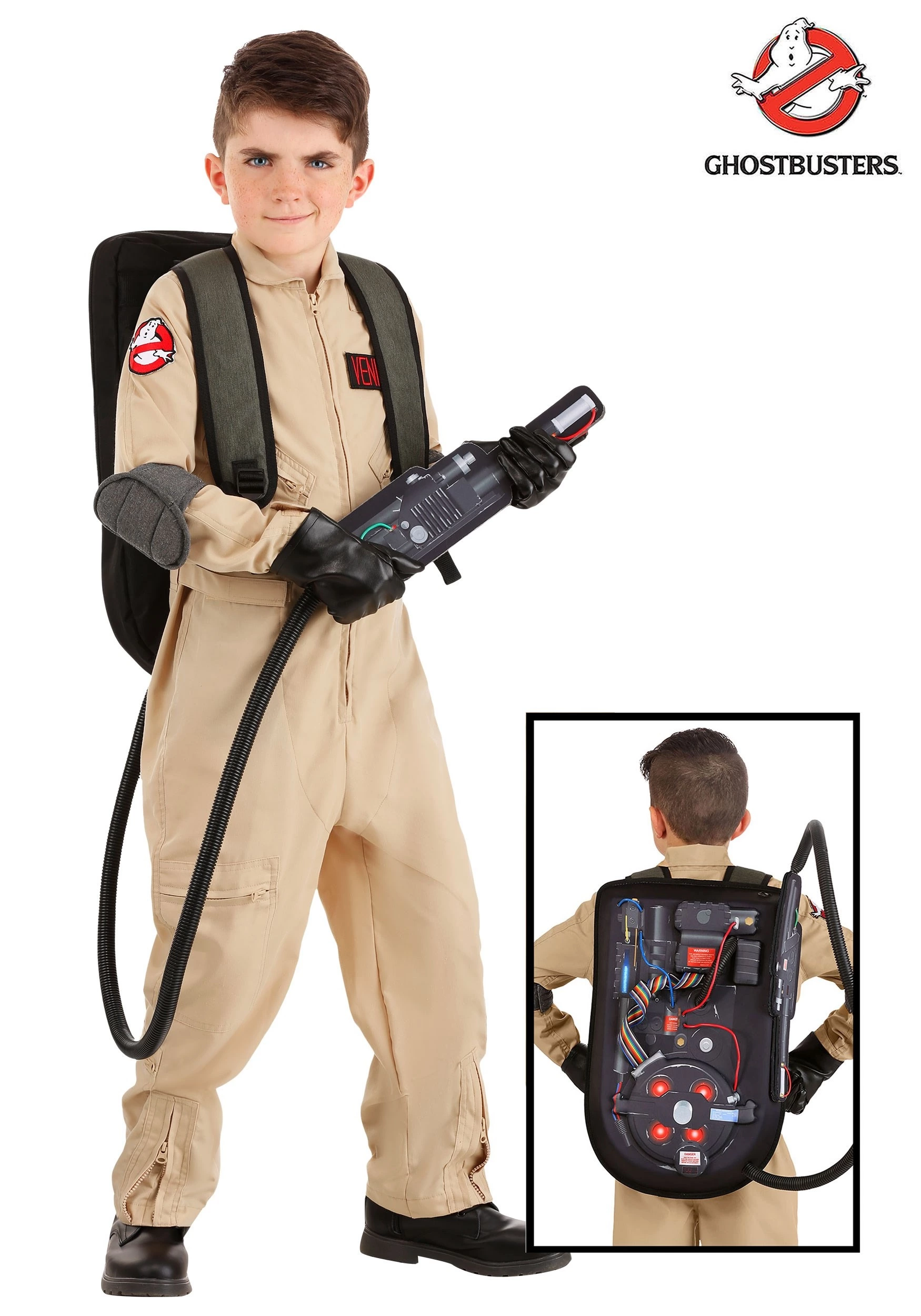 Fun Costumes Ghostbusters Kids Cosplay Costume 4 Fun Costumes Ghostbusters Kids Cosplay Costume - Image 4