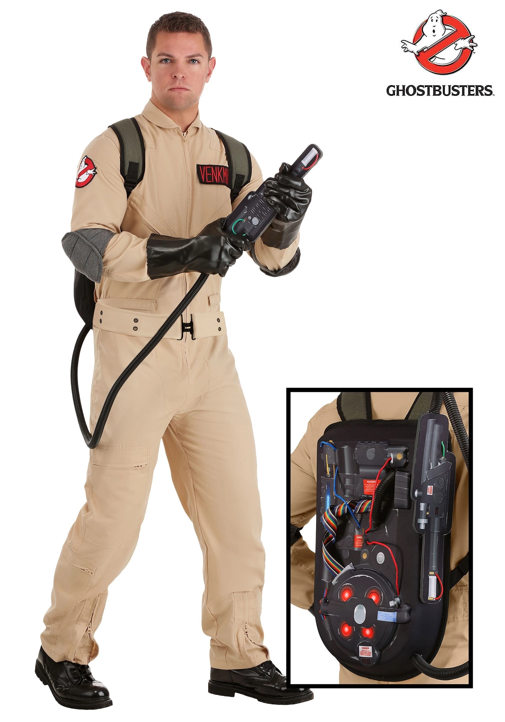 Fun Costumes Men's Ghostbusters Cosplay Costume 4 Fun Costumes Men's Ghostbusters Cosplay Costume - Image 4