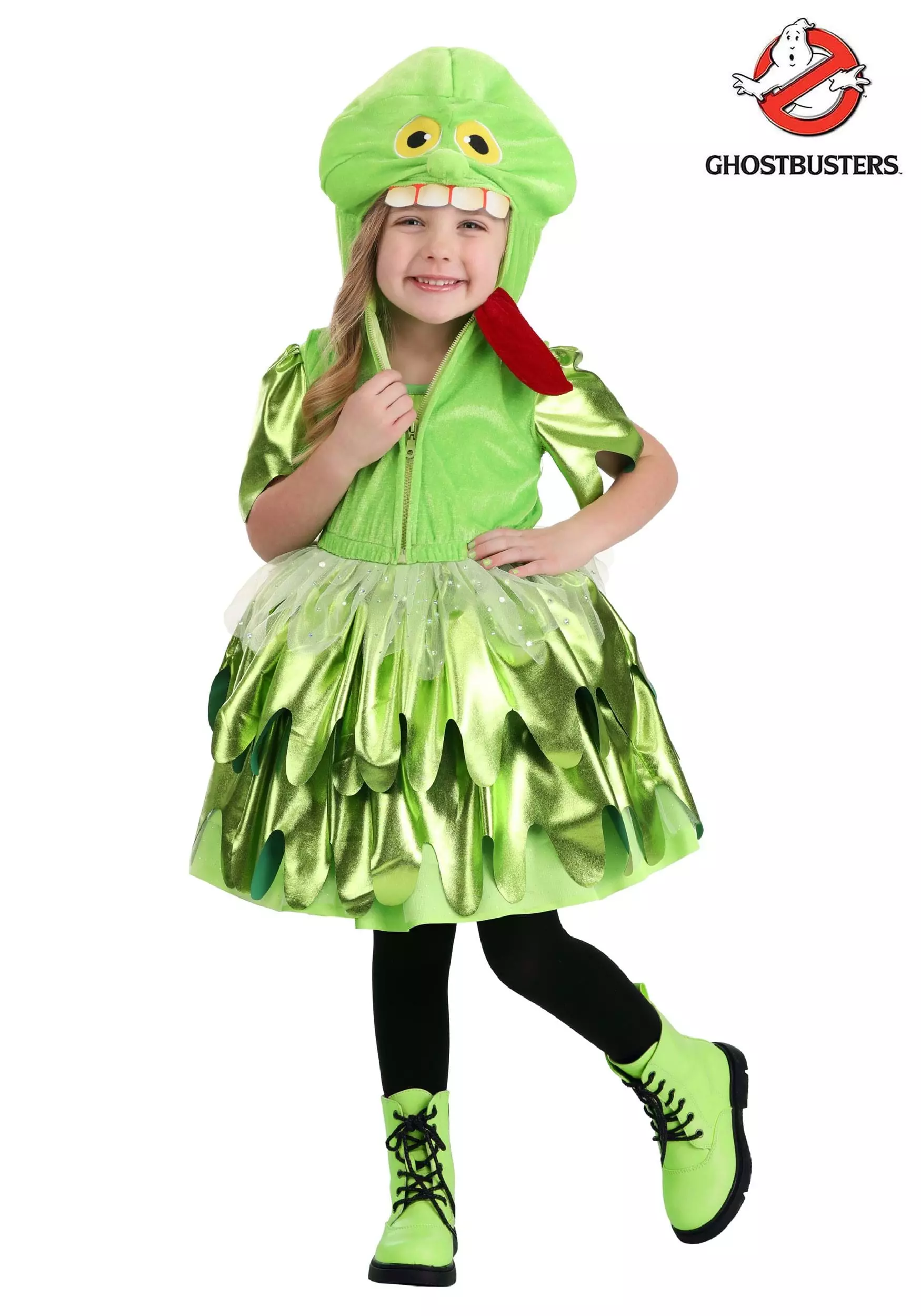 M&R TOY CO., LTD Girl's Toddler Ghostbusters Slimer Costume 1 M&R TOY CO., LTD Girl's Toddler Ghostbusters Slimer Costume