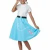 California Costume Collection Girls Blue 50's Poodle Skirt Costume