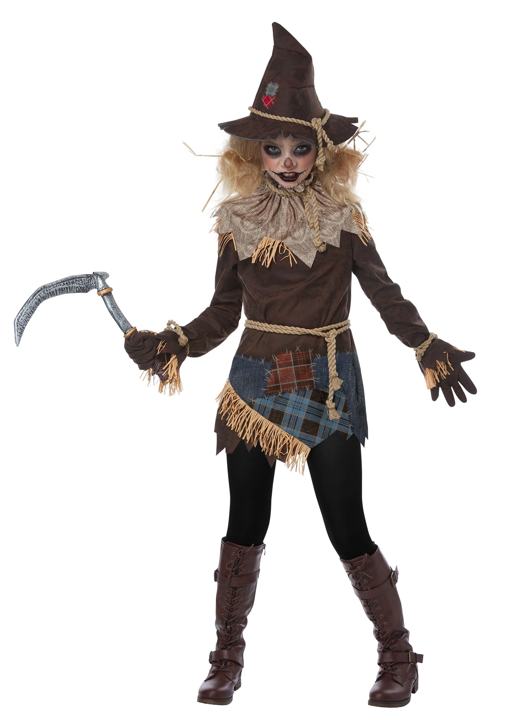 California Costume Collection Creepy Scarecrow Girls Costume 1 California Costume Collection Creepy Scarecrow Girls Costume