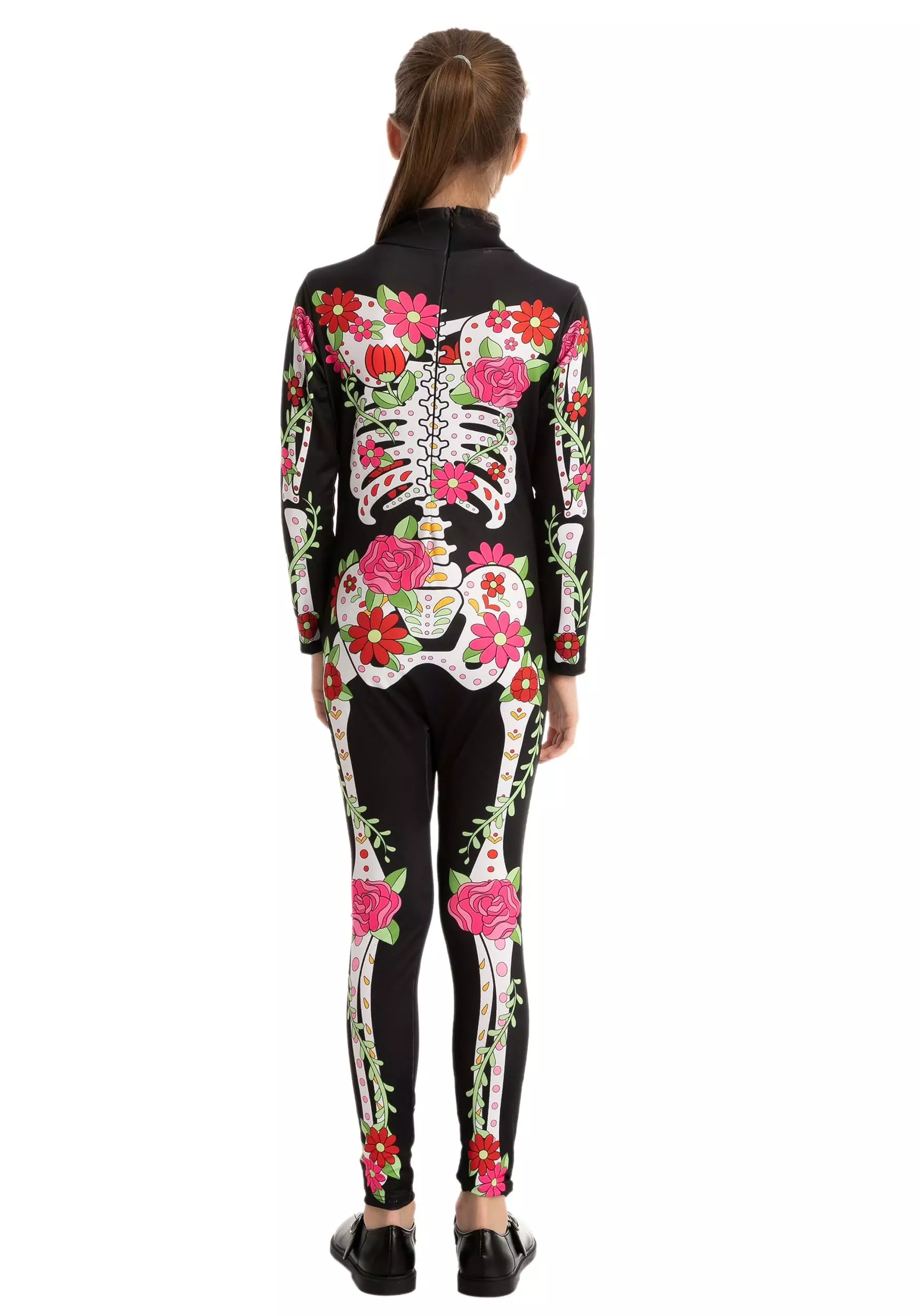 Joyin Floral Skeleton Costume For Girls 2 Joyin Floral Skeleton Costume For Girls - Image 2
