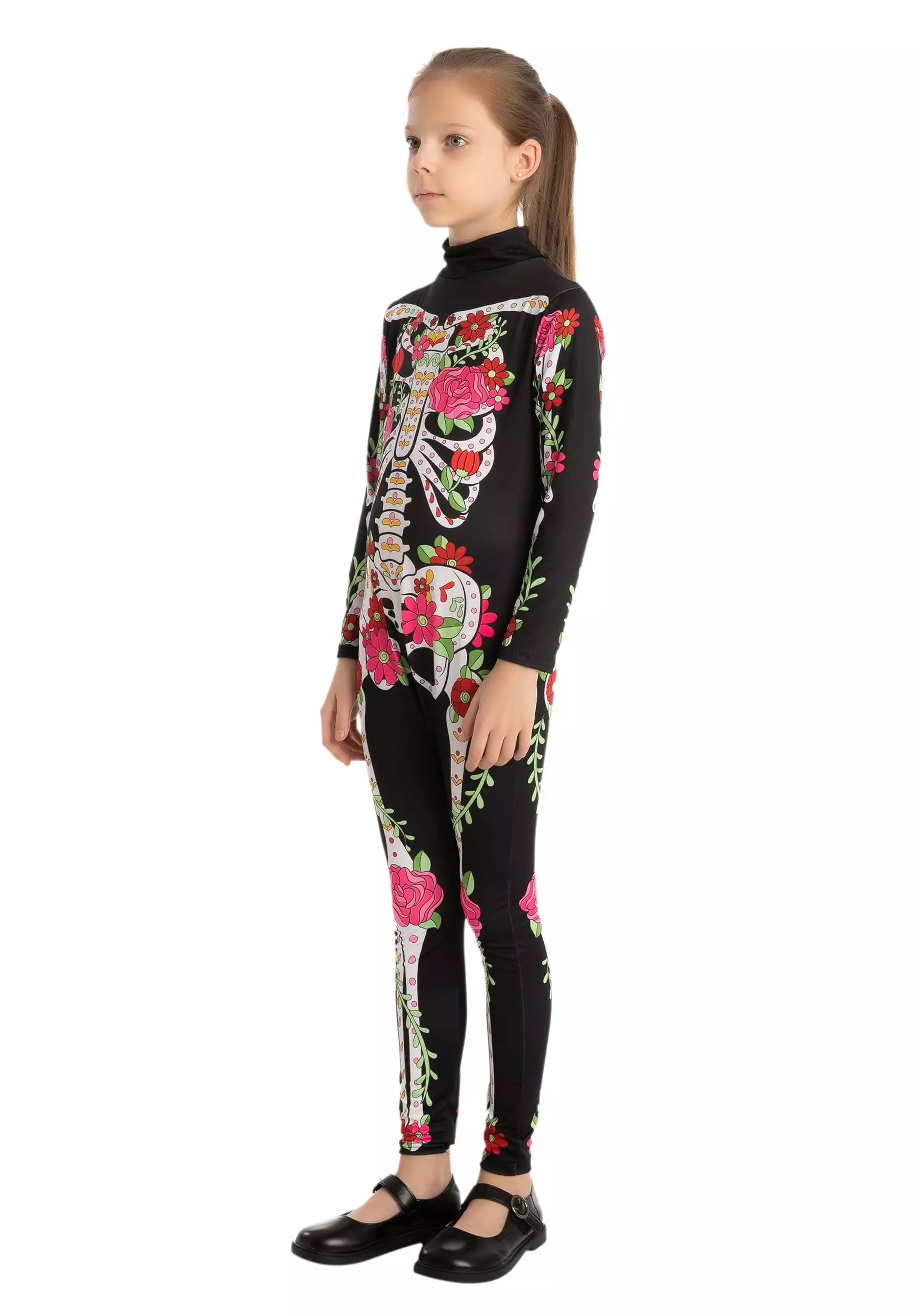 Joyin Floral Skeleton Costume For Girls 6 Joyin Floral Skeleton Costume For Girls - Image 6