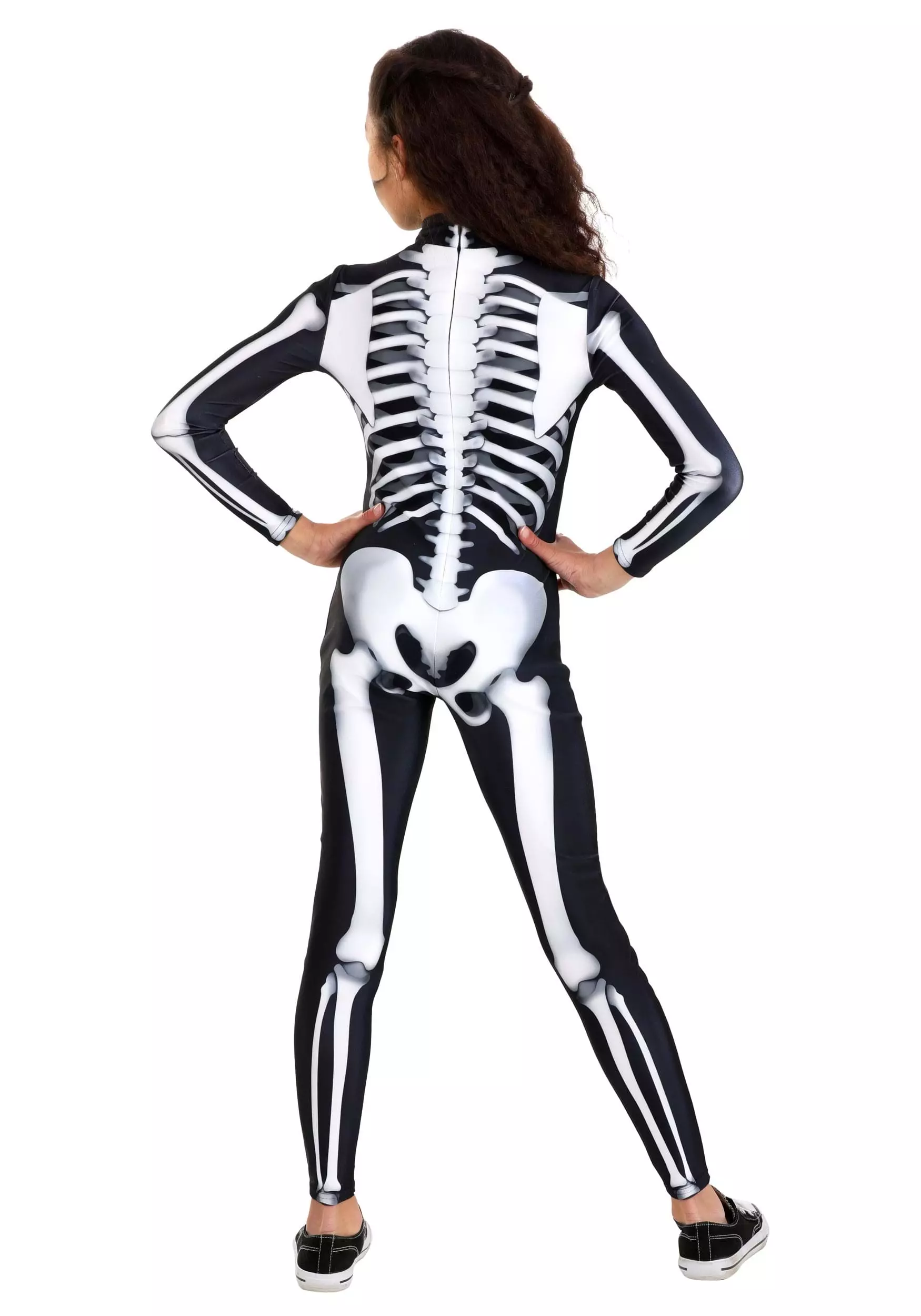Armada Girl's Skeleton Jumpsuit Costume 2 Armada Girl's Skeleton Jumpsuit Costume - Image 2