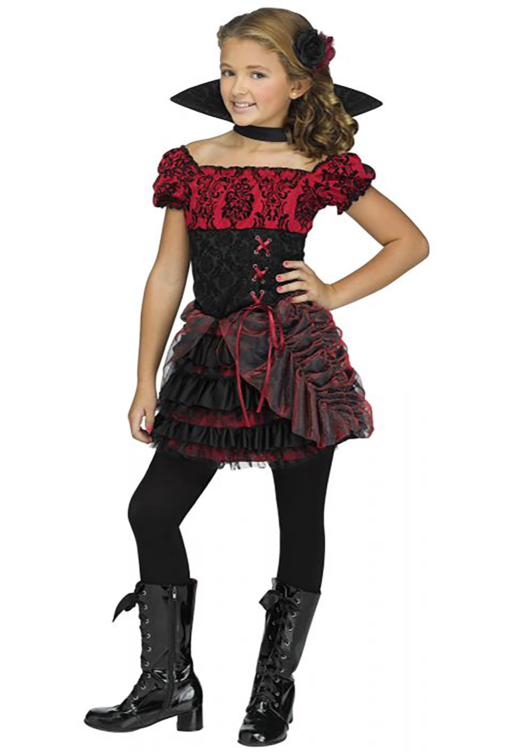 Fun World Girls La Vampira Costume 1 Fun World Girls La Vampira Costume