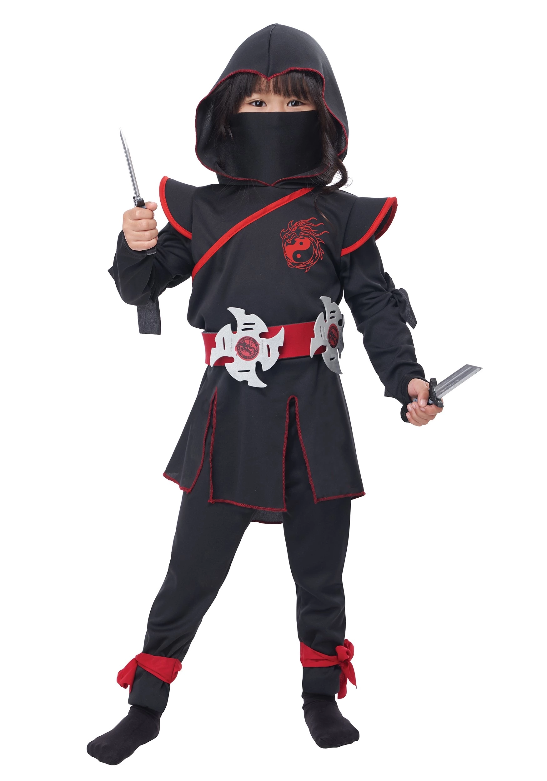 California Costume Collection Lil' Ninja Costume For Girls 2 California Costume Collection Lil' Ninja Costume For Girls - Image 2