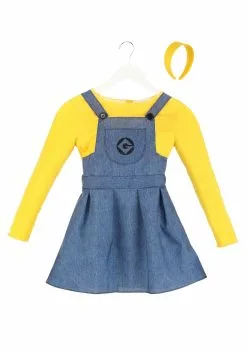 Jerry Leigh Minion Costume For Girls -Scary Costumes store girls minion costume alt 4