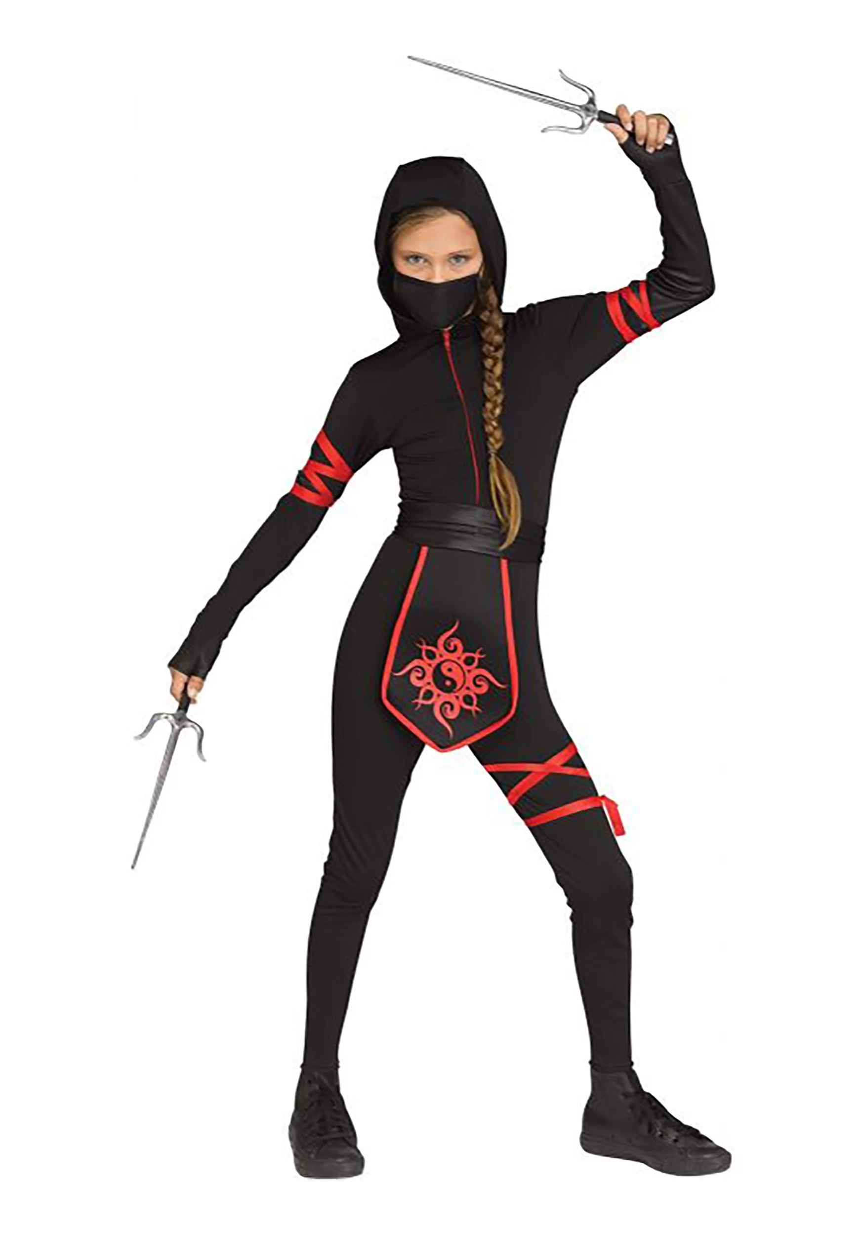 Fun World Ninja Warrior Costume For Girls 1 Fun World Ninja Warrior Costume For Girls