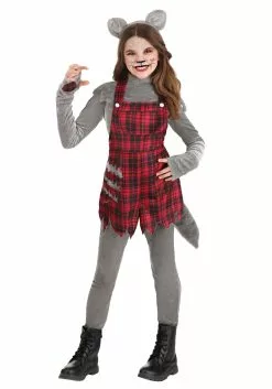 Fun Costumes Plaid Werewolf Costume For Girls