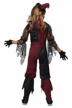California Costume Collection Girl's Psycho Jester Costume 5 California Costume Collection Girl's Psycho Jester Costume -Scary Costumes store girls psycho jester costume alt 2