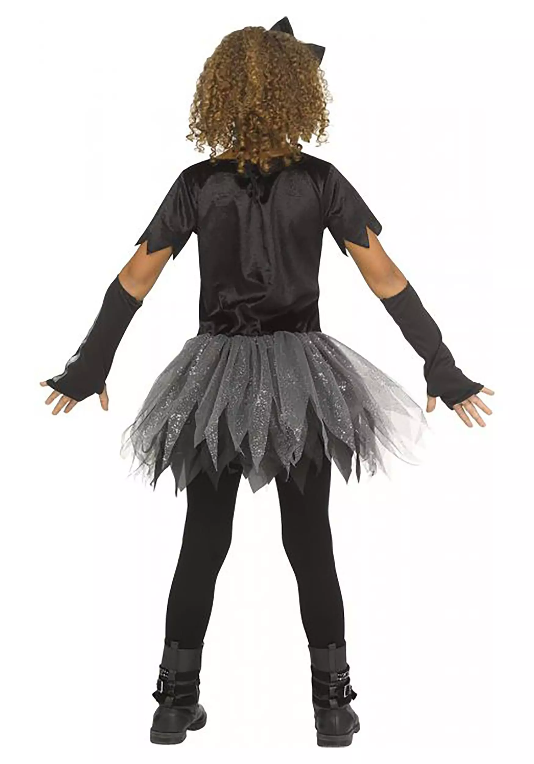 Fun World Girls Silver Skele-Girl Costume 2 Fun World Girls Silver Skele-Girl Costume - Image 2