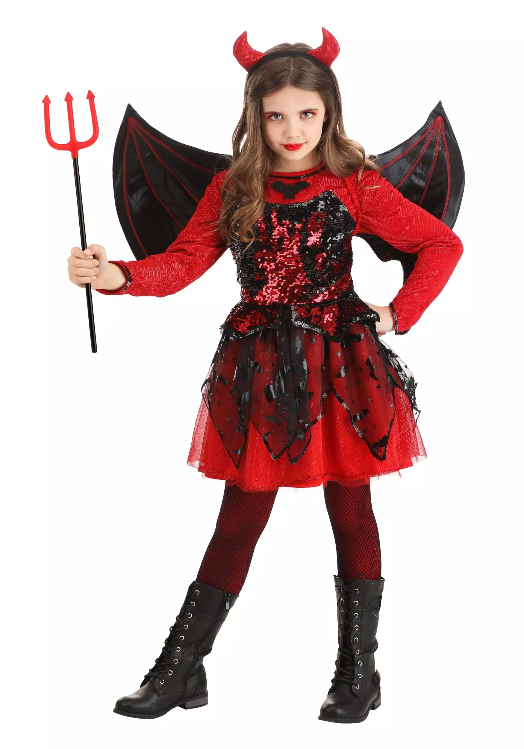 Suzhou Zhongsheng Imp & Exp Co., Ltd Sparkling Devil Dress Costume For Girls 1 Suzhou Zhongsheng Imp & Exp Co., Ltd Sparkling Devil Dress Costume For Girls