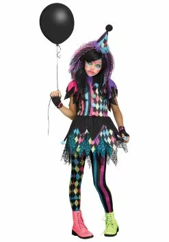 Fun World Twisted Circus Clown Girls Costume