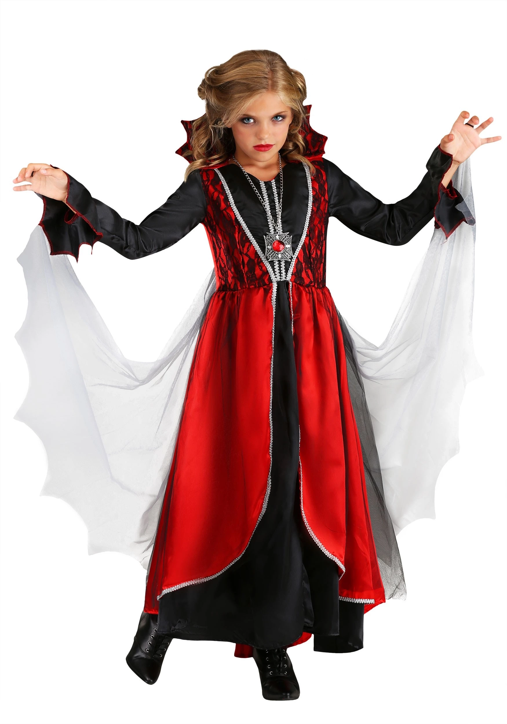 Fun Costumes Girls Vampire Costume 1 Fun Costumes Girls Vampire Costume