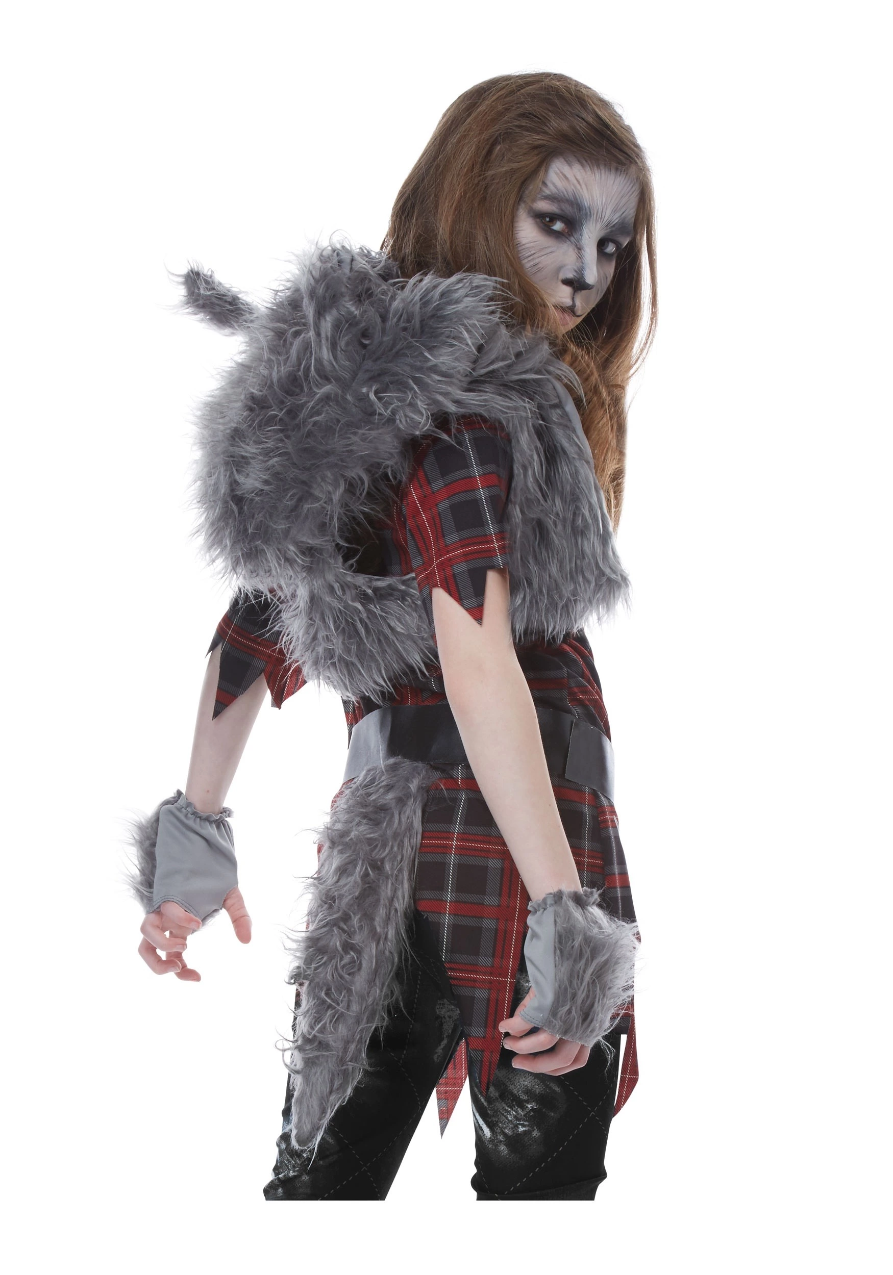 California Costume Collection Girls Werewolf Costume 2 California Costume Collection Girls Werewolf Costume - Image 2