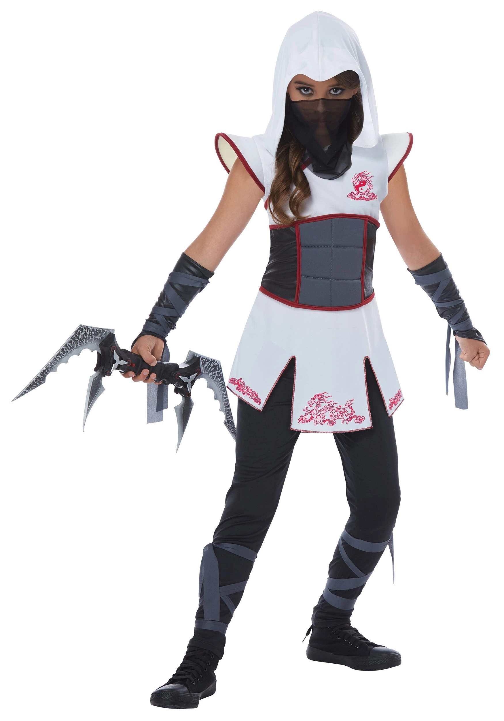 California Costume Collection White Ninja Girls Costume 1 California Costume Collection White Ninja Girls Costume