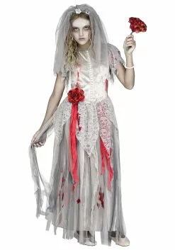 Fun World Zombie Bride Costume For Girls