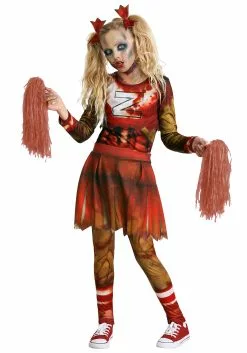 Fun Costumes Zombie Cheerleader Costume For Girls