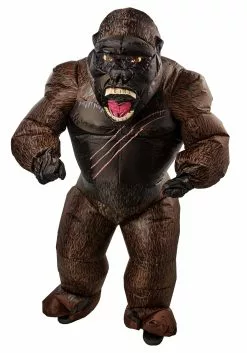 Rubies Costume Co. Inc Godzilla VS Kong Adult King Kong Inflatable Costume Vinyl Figure 6 Rubies Costume Co. Inc Godzilla VS Kong Adult King Kong Inflatable Costume Vinyl Figure -Scary Costumes store godzilla vs kong king kong inflatable adult costume a2