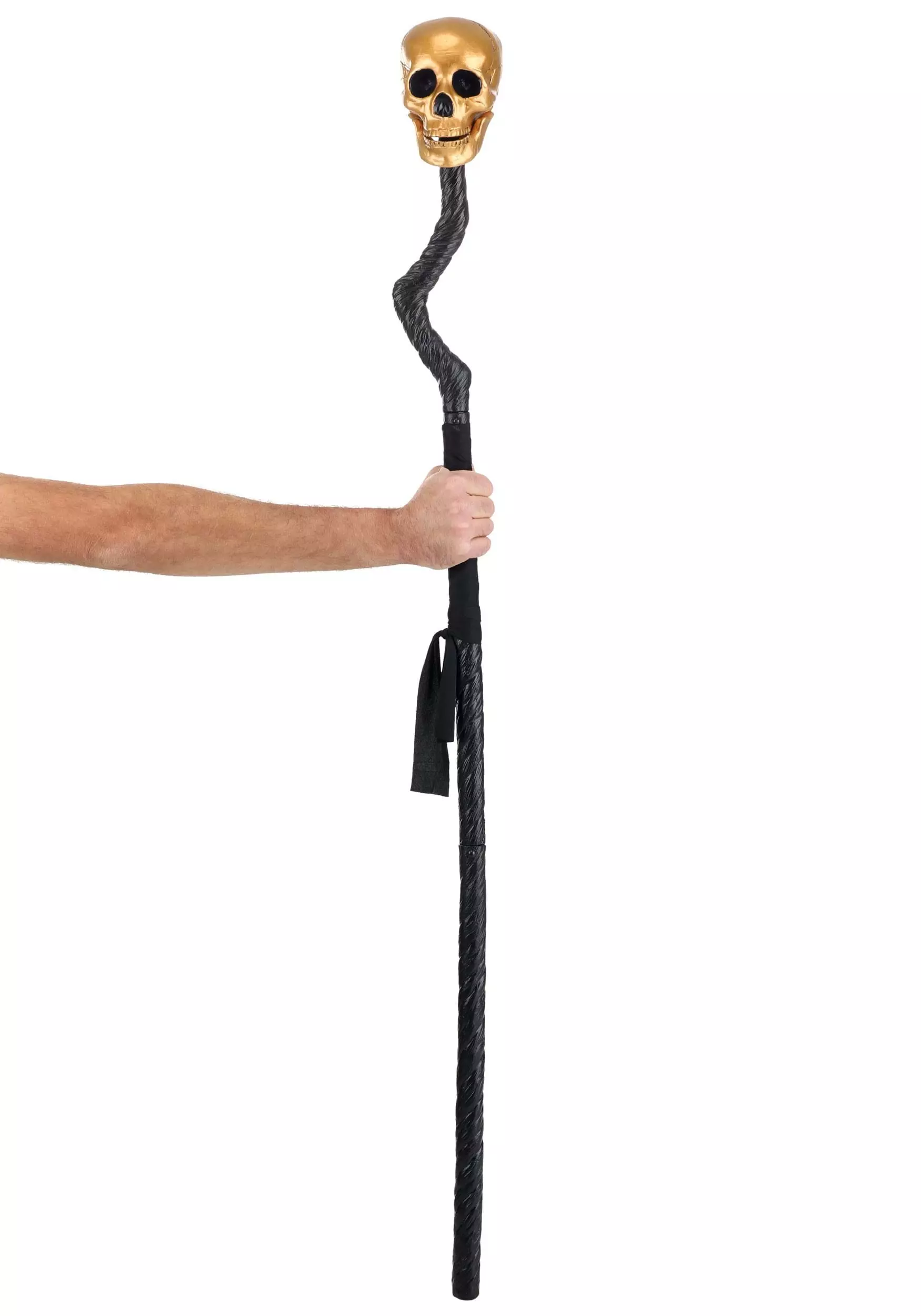 Woo Hing Gold Voodoo Skull Staff Accessory 2 Woo Hing Gold Voodoo Skull Staff Accessory - Image 2