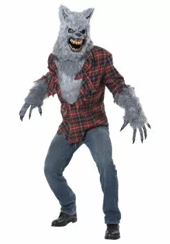 California Costume Collection Adult Gray Lycan Werewolf Costume