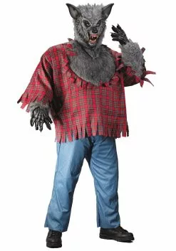 Fun World Gray Plus Size Werewolf Costume