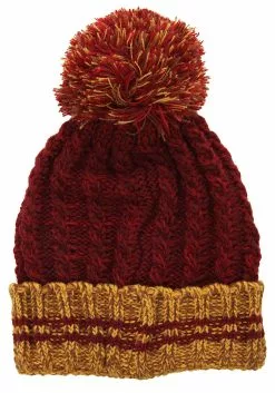 Elope Heathered Pom Beanie Gryffindor 9 Elope Heathered Pom Beanie Gryffindor -Scary Costumes store gryffindor heathered pom beanie alt 4