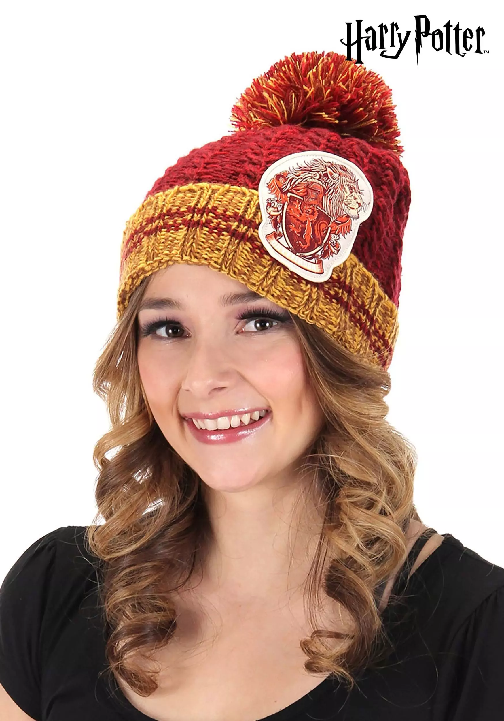 Elope Heathered Pom Beanie Gryffindor 1 Elope Heathered Pom Beanie Gryffindor