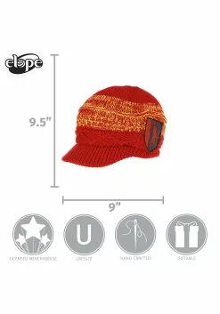 Elope Knit Brim Cap Gryffindor 7 Elope Knit Brim Cap Gryffindor -Scary Costumes store gryffindor knit brim cap alt 3