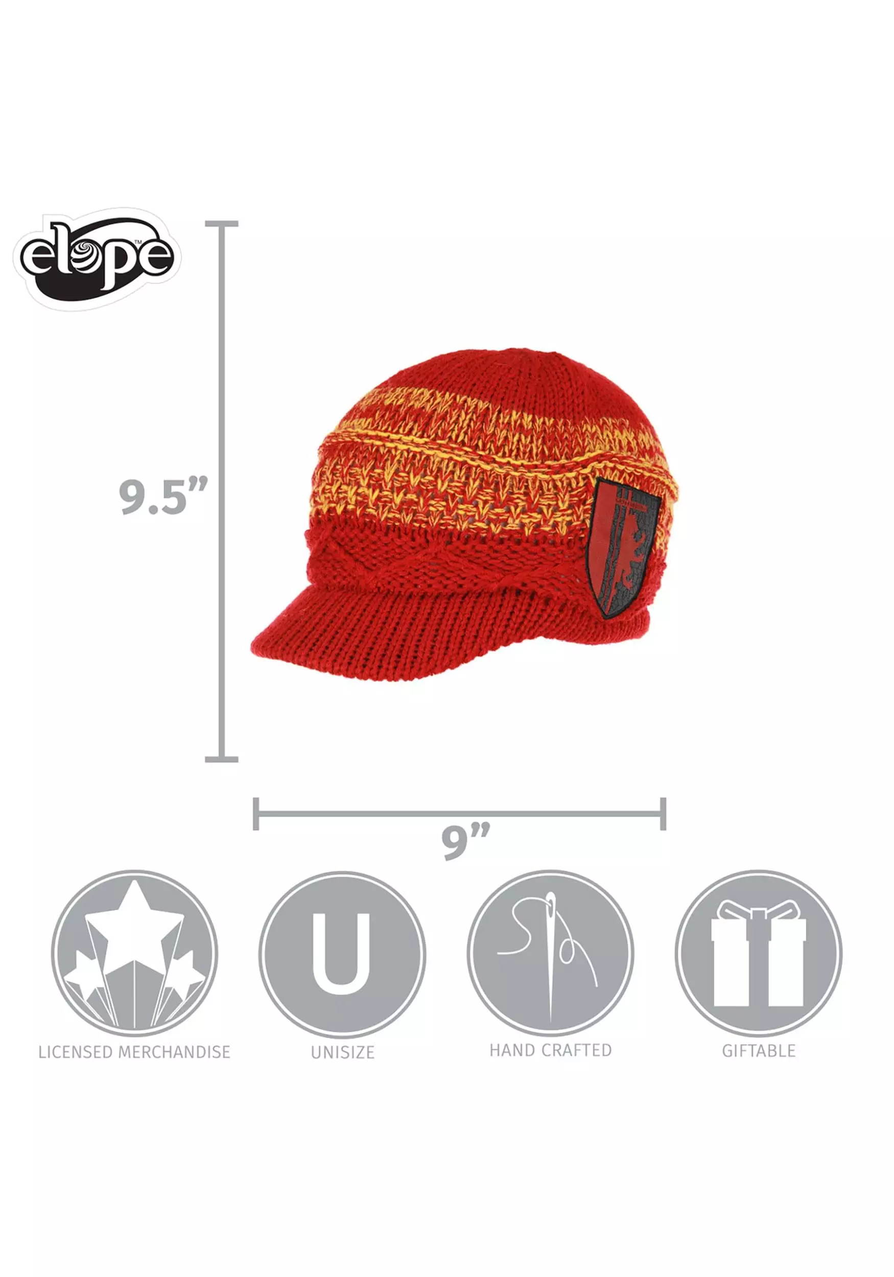 Elope Knit Brim Cap Gryffindor 4 Elope Knit Brim Cap Gryffindor - Image 4