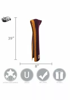 Elope Gryffindor Knit Maroon And Gold Costume Hood -Scary Costumes store gryffindor knit hood alt 4