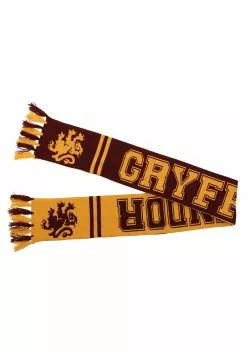 Elope Gryffindor Reversible Winter Knit Scarf 6 Elope Gryffindor Reversible Winter Knit Scarf -Scary Costumes store gryffindor reversible knit scarf alt 2
