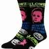 Bioworld Merchandising / Independent Sales Halloween Michael Myers Black Light Adult Crew Sock