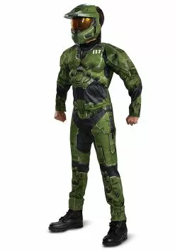 Disguise Halo Infinite Master Chief Muscle Costume For Kids 5 Disguise Halo Infinite Master Chief Muscle Costume For Kids -Scary Costumes store halo infinite master chief muscle kids costume alt 2