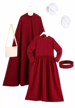 Fun Costumes Women's Plus Size Handmaid's Tale Deluxe Costume -Scary Costumes store handmaids tale deluxe womens plus size costume 3