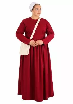 Fun Costumes Women's Plus Size Handmaid's Tale Deluxe Costume -Scary Costumes store handmaids tale deluxe womens plus size costume 4