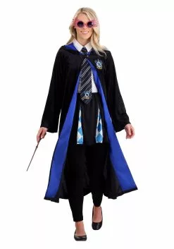 Jerry Leigh Harry Potter Deluxe Ravenclaw Robe Costume For Adults -Scary Costumes store harry potter adult deluxe ravenclaw robe alt1