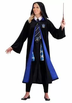 Jerry Leigh Harry Potter Deluxe Ravenclaw Robe Costume For Adults -Scary Costumes store harry potter adult deluxe ravenclaw robe alt3