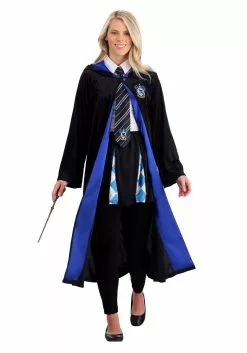 Jerry Leigh Harry Potter Deluxe Ravenclaw Robe Costume For Adults -Scary Costumes store harry potter adult deluxe ravenclaw robe costume old main