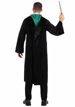 Jerry Leigh Harry Potter Deluxe Slytherin Robe Costume For Adults -Scary Costumes store harry potter adult deluxe slytherin robe alt 1