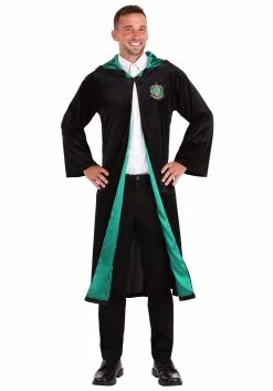 Jerry Leigh Harry Potter Deluxe Slytherin Robe Costume For Adults -Scary Costumes store harry potter adult deluxe slytherin robe costume